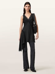 AllSaints Black Ilka Dress - Image 5 of 6