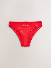Red High Leg England Knickers - Image 5 of 7