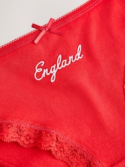 Red High Leg England Knickers - Image 6 of 7