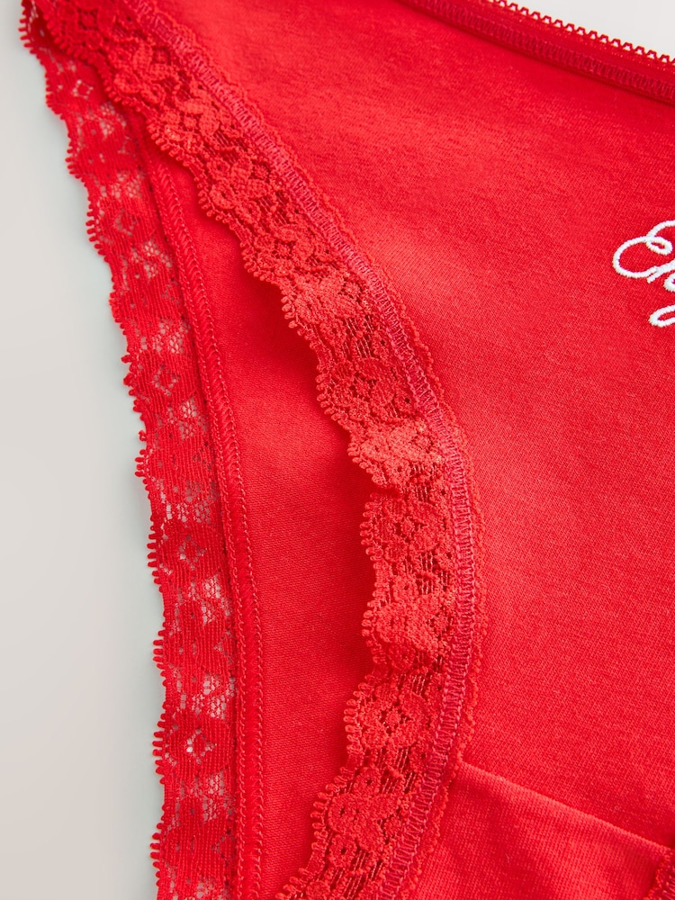 Red High Leg England Knickers - Image 7 of 7 Red High Leg England Knickers - Image 7 of 7