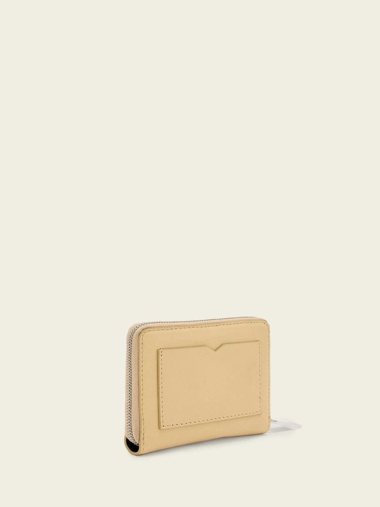 AllSaints Yellow Lena Hex Zip Wallet - Image 1 of 4