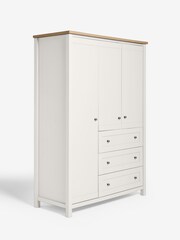 Chalk Malvern Statement Oak Effect Wardrobe - Image 6 of 8