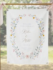 Made Yours Natural Personalised Wildflower Wedding Keepsakes Wooden Box - Image 1 of 4