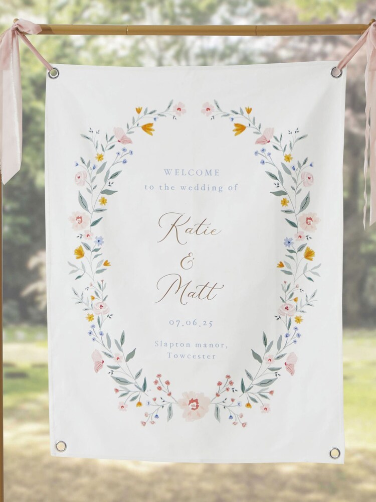 Made Yours Natural Personalised Wildflower Wedding Keepsakes Wooden Box - Image 1 of 4 Made Yours Natural Personalised Wildflower Wedding Keepsakes Wooden Box - Image 1 of 4