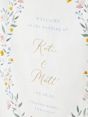 Made Yours Natural Personalised Wildflower Wedding Keepsakes Wooden Box - Image 2 of 4