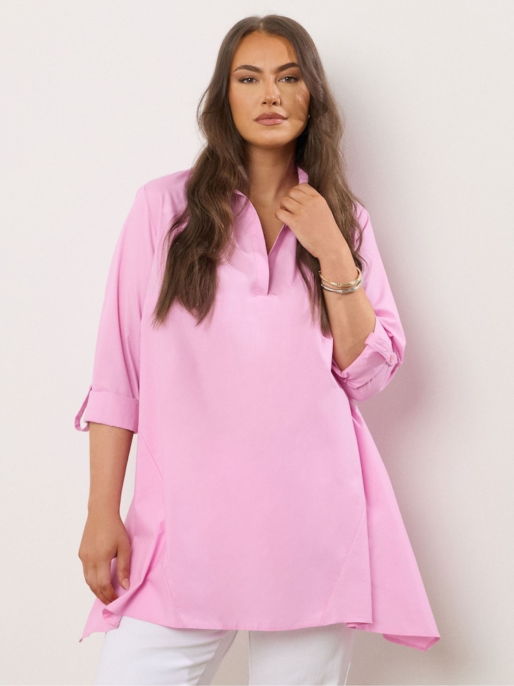 Evans Pink Overhead Shirt - Image 1 of 5 Evans Pink Overhead Shirt - Image 1 of 5