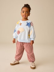 Blue Star Crew Neck Sweatshirt and Barrel Trousers Set (3mths-7yrs) - Image 1 of 4