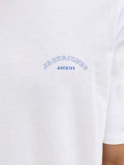 JACK & JONES White Regular Fit T-Shirts 4 Pack - Image 7 of 7