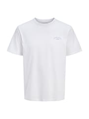 JACK & JONES White T-Shirt & Sweat Short Logo Set - Image 2 of 3