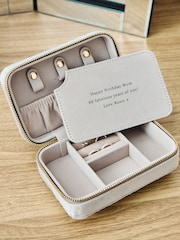 Personalised Velvet Jewellery Box by Made Yours - Image 2 of 4