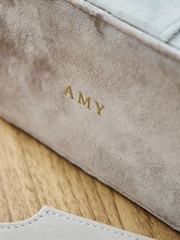 Personalised Velvet Jewellery Box by Made Yours - Image 3 of 4