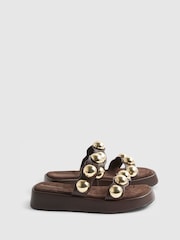 River Island Studded Flatform Sandals - Image 2 of 5
