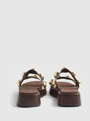 River Island Studded Flatform Sandals - Image 4 of 5