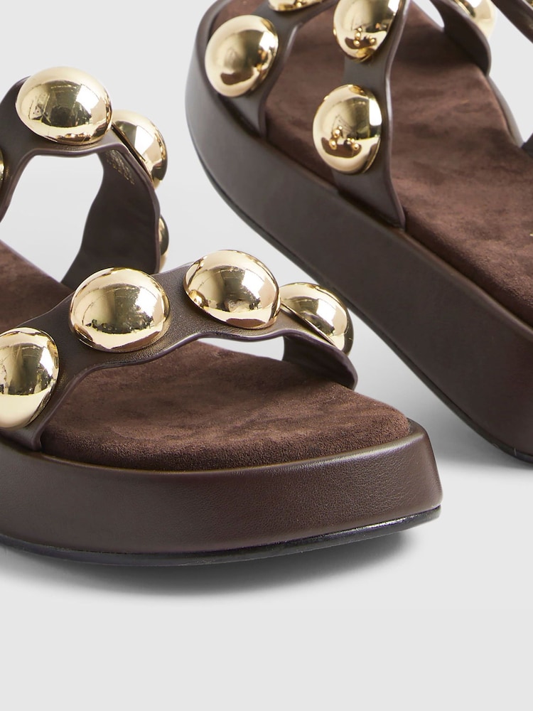 River Island Studded Flatform Sandals - Image 5 of 5 River Island Studded Flatform Sandals - Image 5 of 5