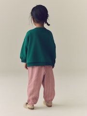 Dark Green Dog Crew Neck Sweatshirt and Barrel Trousers Set (3mths-7yrs) - Image 4 of 9