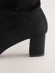 Sort - Forever Comfort® Rundtå Sok Ankelstøvler - Billede 4 af 5
