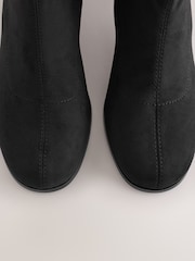 Sort - Forever Comfort® Rundtå Sok Ankelstøvler - Billede 5 af 5