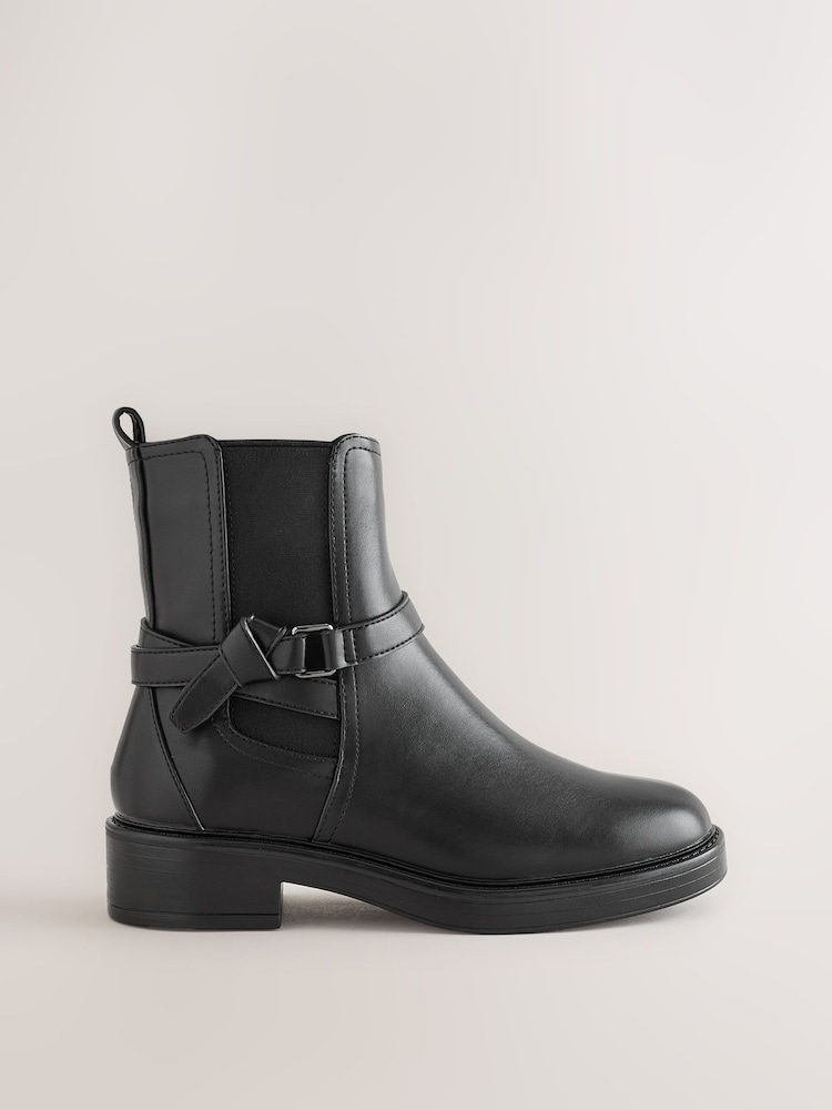 Μαύρο - Forever Comfort® Chelsea Knot Ankle Boots - Εικόνα 1 από 4
