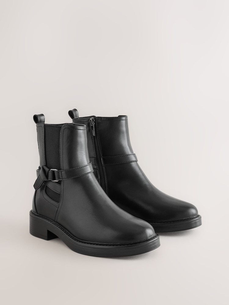 Μαύρο - Forever Comfort® Chelsea Knot Ankle Boots - Εικόνα 2 από 4