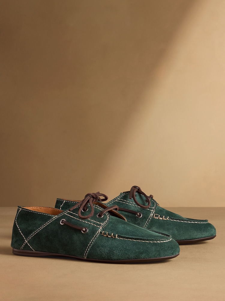 Russell & Bromley Teal Blue Somerford Loafers - Image 1 of 7