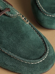Russell & Bromley Teal Blue Somerford Loafers - Image 4 of 7