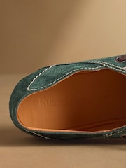 Russell & Bromley Teal Blue Somerford Loafers - Image 5 of 7