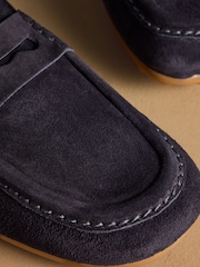 Russell & Bromley Navy Stapeley Loafers - Image 4 of 7