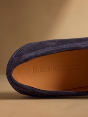 Russell & Bromley Navy Stapeley Loafers - Image 5 of 7