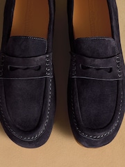 Russell & Bromley Navy Stapeley Loafers - Image 7 of 7
