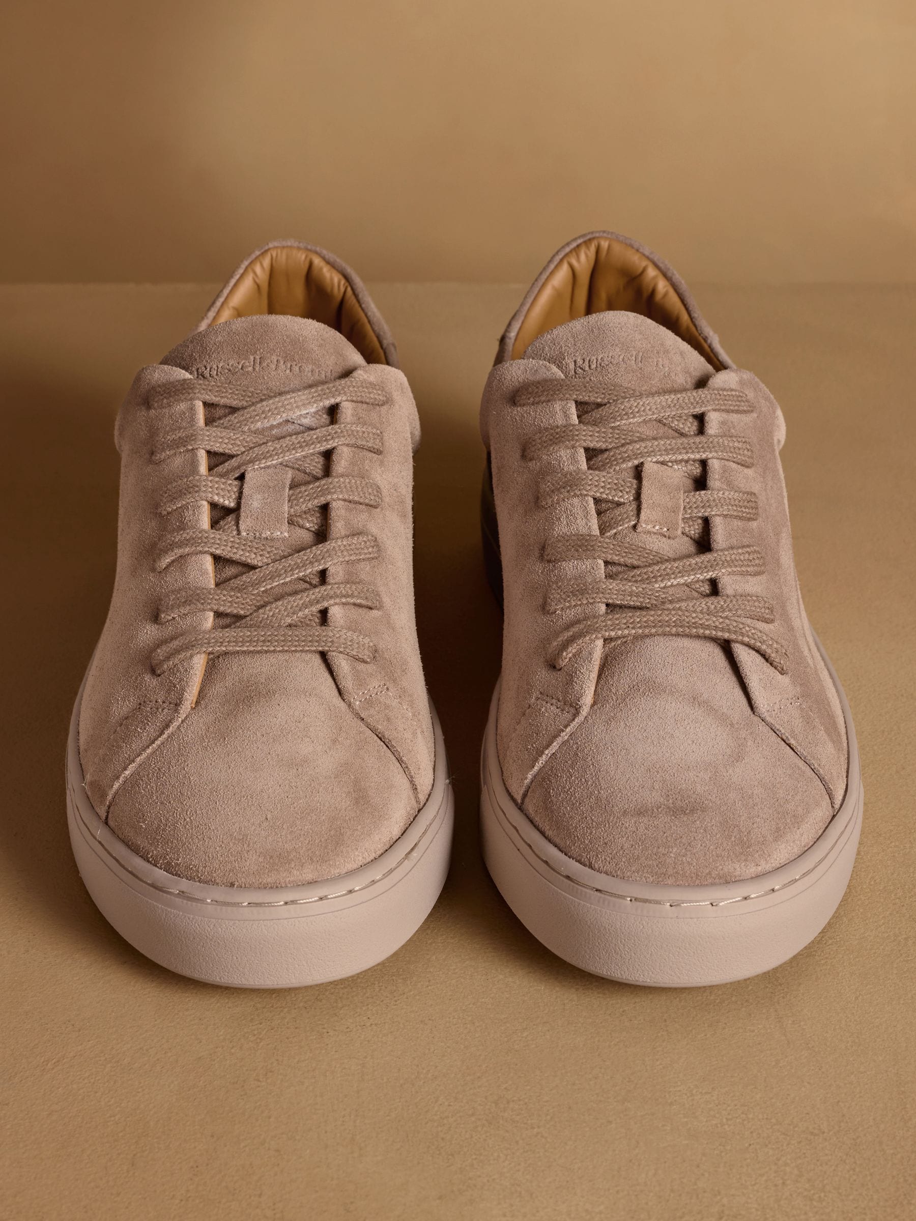 Buy Russell & Bromley Stone Suede Redburn Classic Trainers from