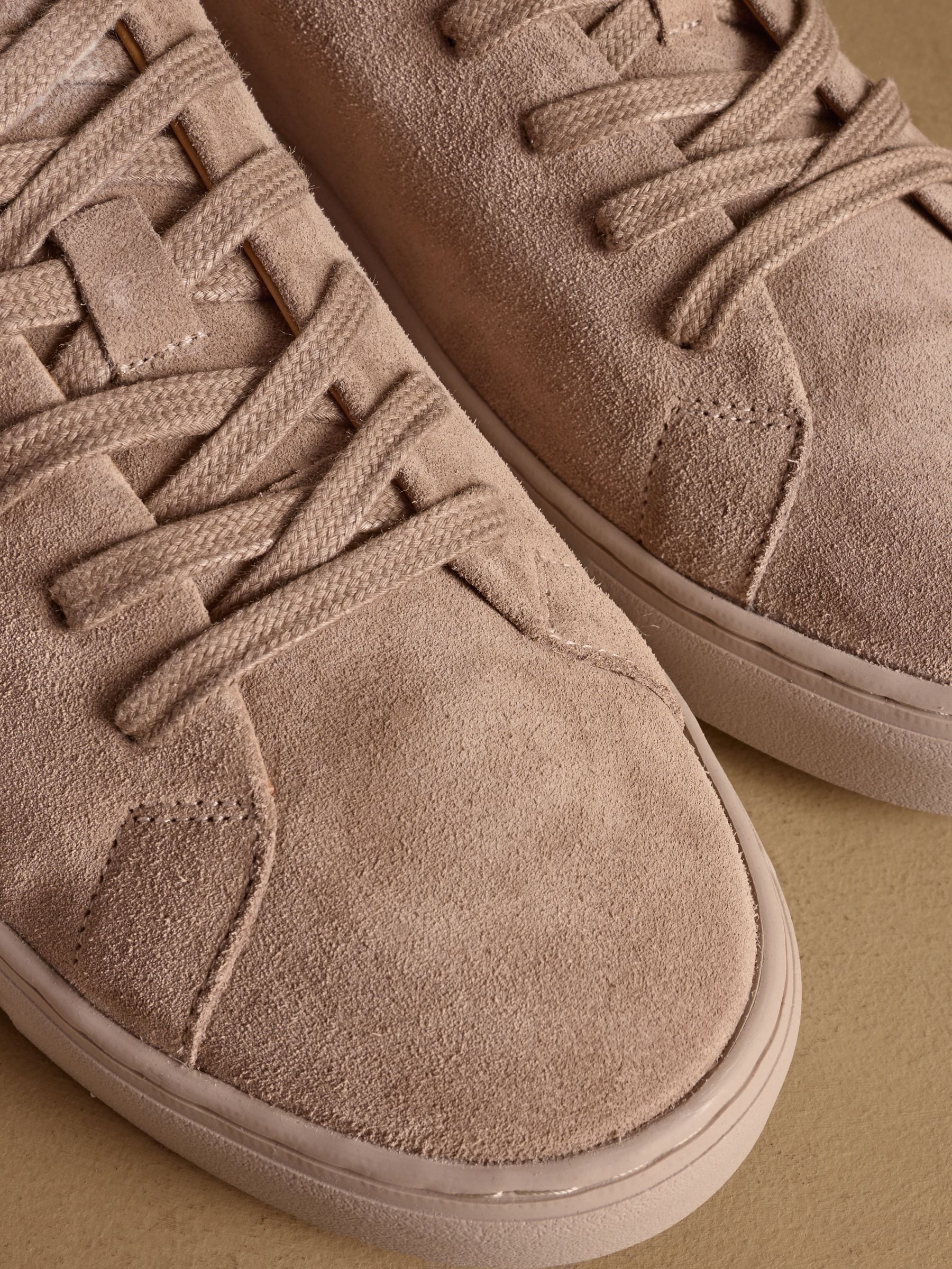 Buy Russell & Bromley Stone Suede Redburn Classic Trainers from