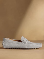 Russell & Bromley Blue Suede Reggie Saddle Loafers - Image 2 of 7