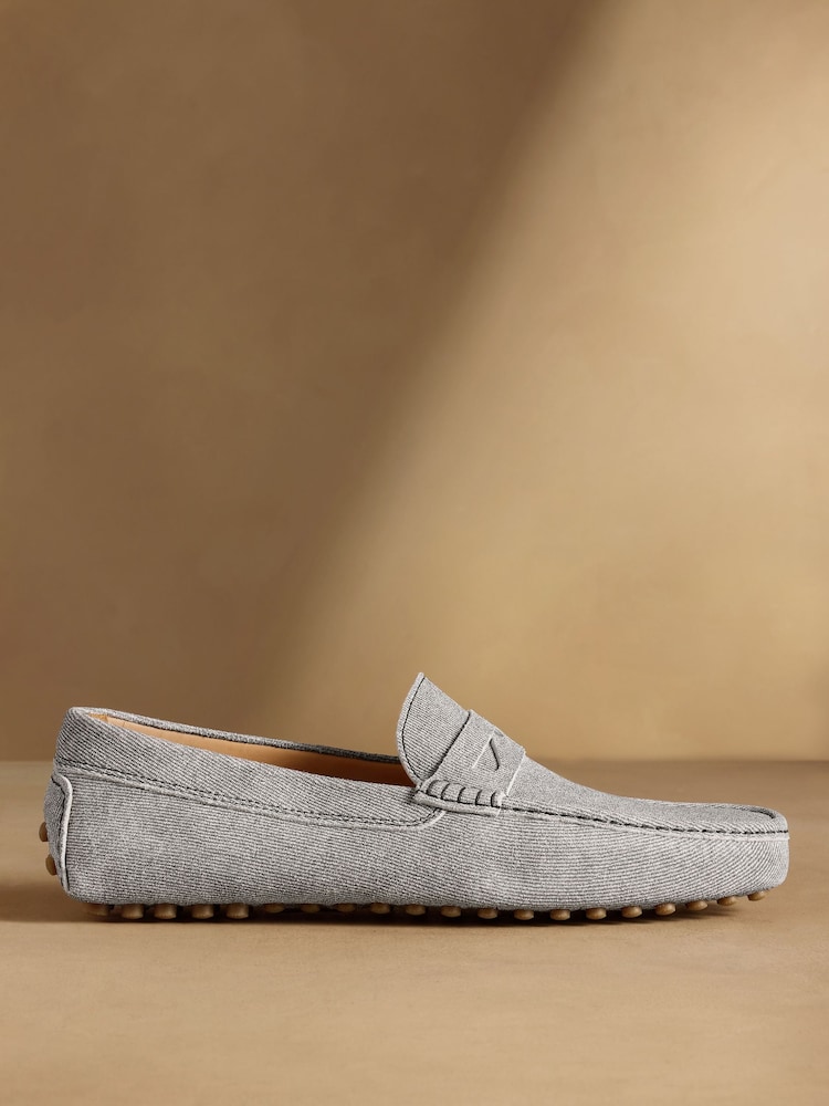 Russell & Bromley Blue Suede Reggie Saddle Loafers - Image 2 of 7