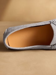 Russell & Bromley Blue Suede Reggie Saddle Loafers - Image 6 of 7