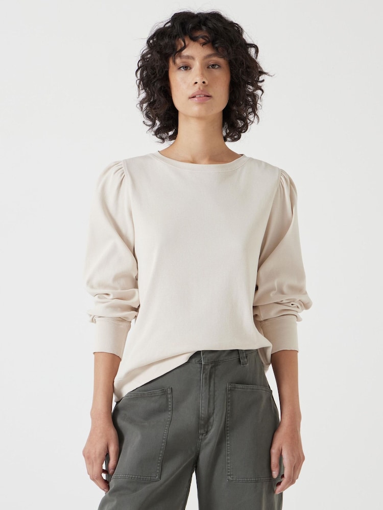 שמנת - Hush חולצה מכותנת ג'רזי עם שרוול נפוח, דגם Emily - תמונה 1 מתוך 5 שמנת - Hush חולצה מכותנת ג'רזי עם שרוול נפוח, דגם Emily - תמונה 1 מתוך 5