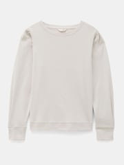 שמנת - Hush חולצה מכותנת ג'רזי עם שרוול נפוח, דגם Emily - תמונה 5 מתוך 5