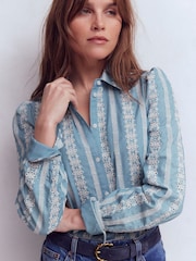 Boden Blue Cara Denim Shirt - Image 5 of 6