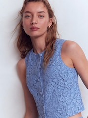 Boden Andrea Lace Shell-topp - Bilde 1 av 6