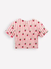 Boden Pink Dropped Shoulder Towelling Top - Image 2 of 3