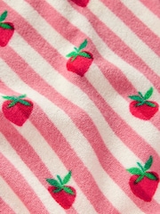 Boden Pink Dropped Shoulder Towelling Top - Image 3 of 3