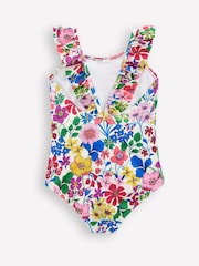 Boden Red Hallie Frill Strap Swimsuit - Image 2 of 3