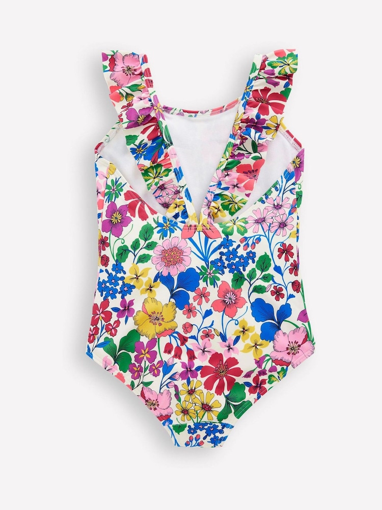 Boden Red Hallie Frill Strap Swimsuit - Image 2 of 3