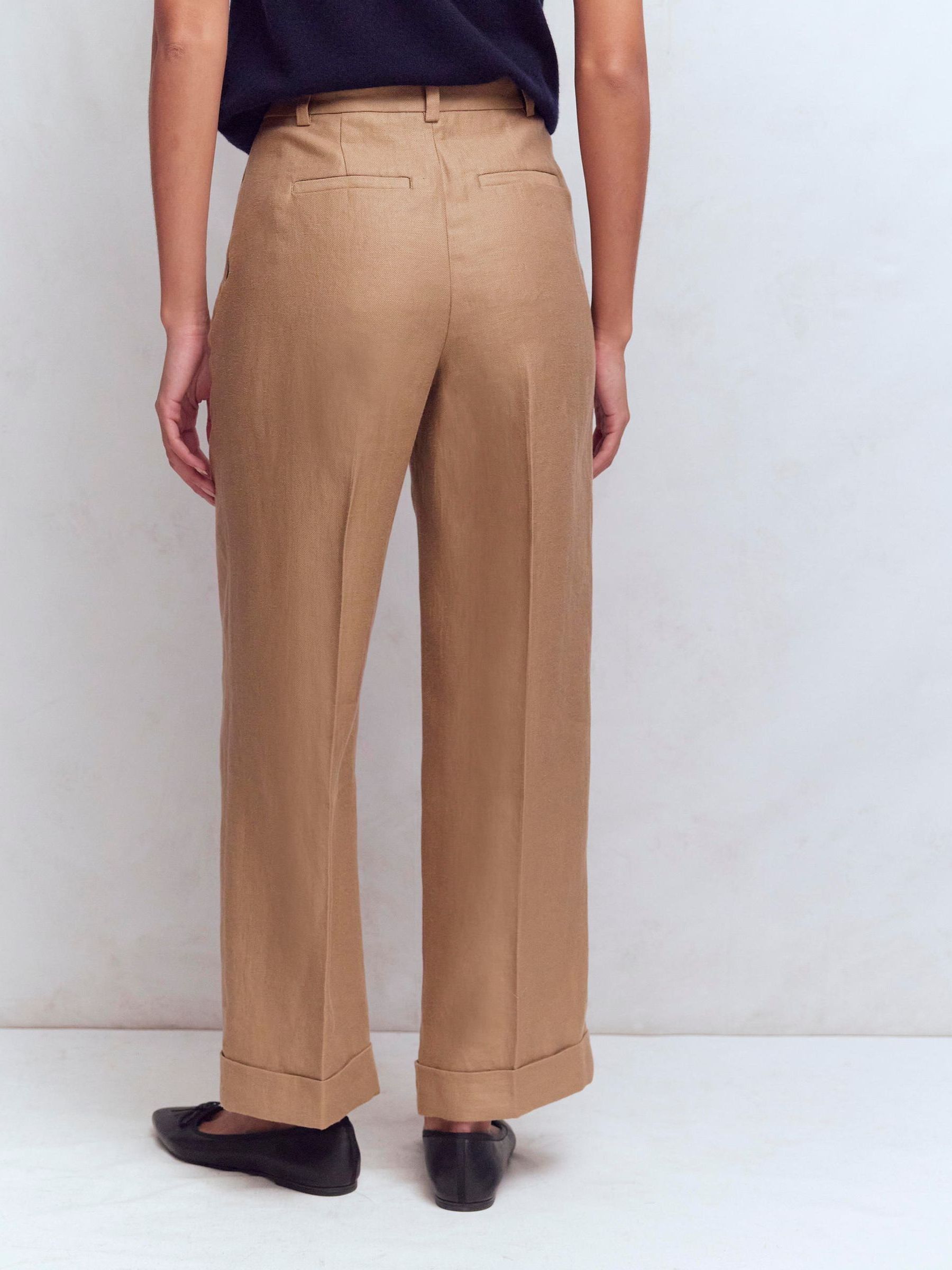 Buy Boden Brown Chiswick Turn Up Crop Trousers from Next USA