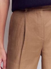 Boden Brown Chiswick Turn Up Crop Trousers - Image 4 of 5