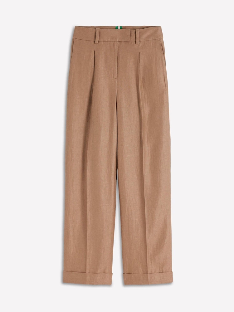 Boden Brown Chiswick Turn Up Crop Trousers - Image 5 of 5 Boden Brown Chiswick Turn Up Crop Trousers - Image 5 of 5