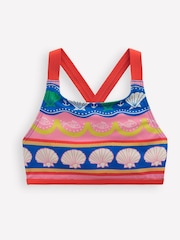 Boden Pink Cross Back Bikini Top - Image 1 of 3