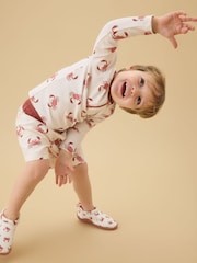 KIDLY by MORI Cream Board Swim Shorts - Image 3 of 6