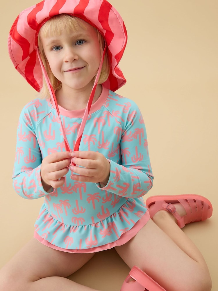 KIDLY by MORI Pink Floppy Sunsafe Swim Hat - Image 1 of 4