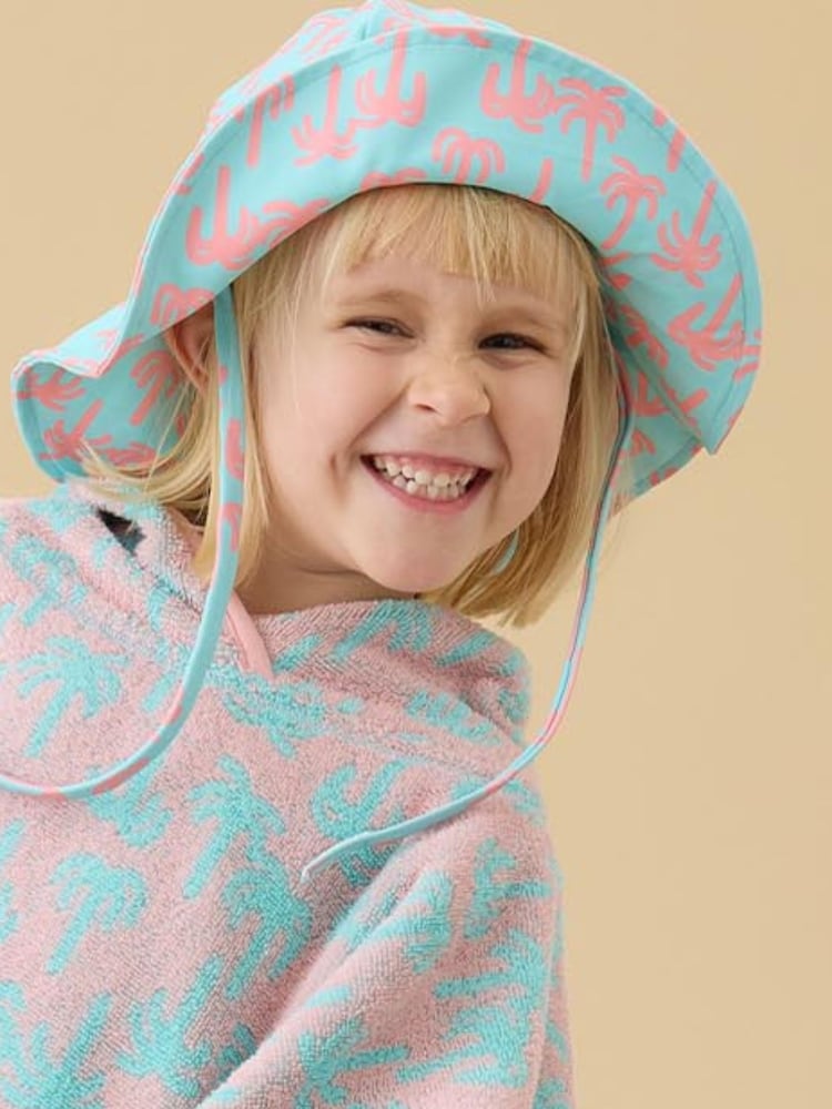 KIDLY by MORI Blue Floppy Sunsafe Swim Hat - Image 1 of 5