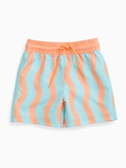 KIDLY by MORI Turquiose Orange Board Sunsafe Suit - Image 4 of 6